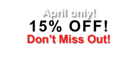 April only!
15% OFF!
Don’t Miss Out!
Offer good for select EFS programs only. 
Call or email for more details.